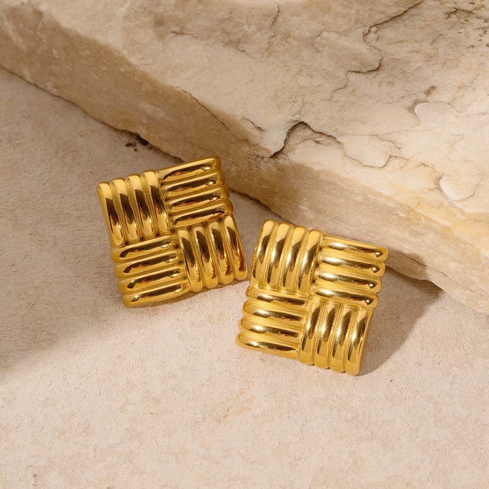 24K Gold Bold Statement Earrings*Waterproof And Sweatproof* Tarnish Resistant